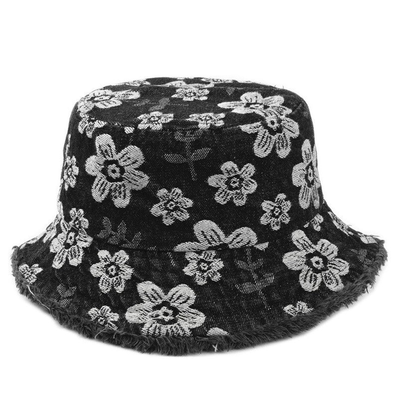 Elora Floral Denim Bucket Hat