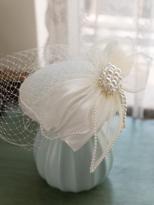 Evora Pearl Fascinator
