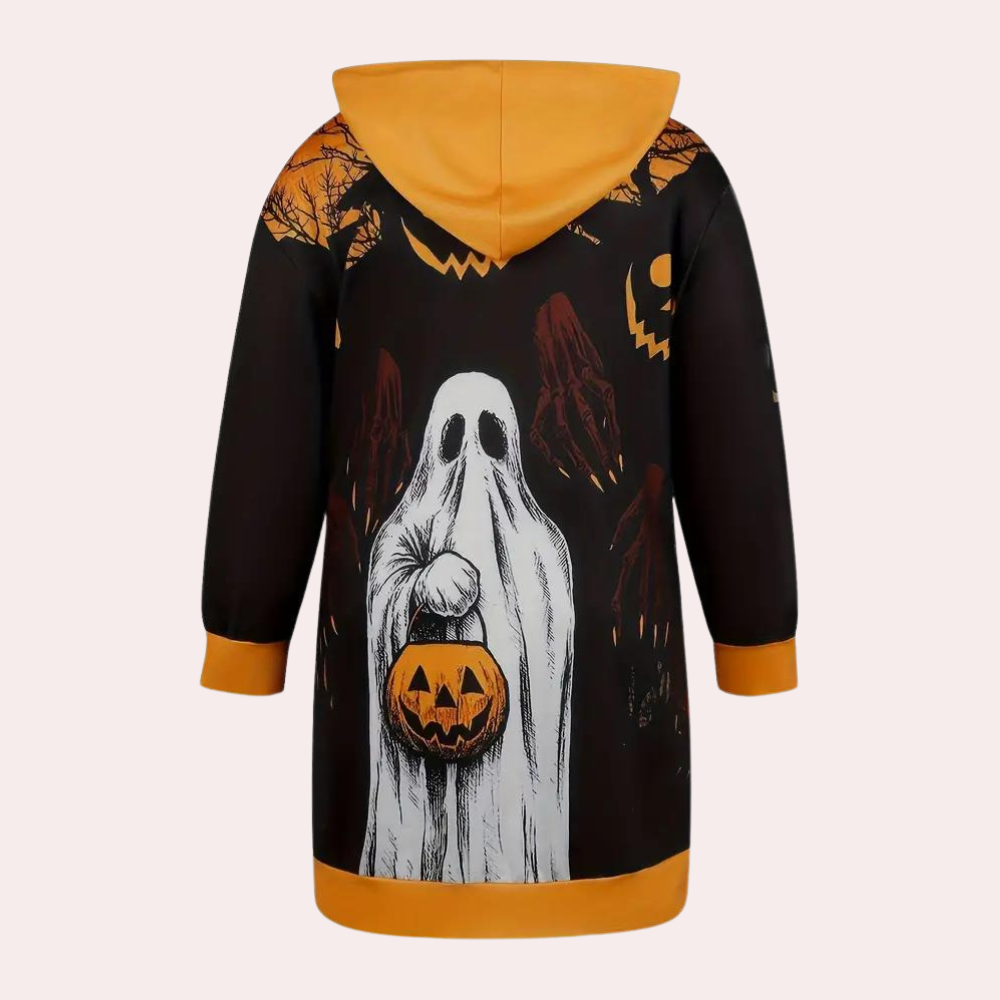 Robe à capuche confortable et chaude pour des nuits d'Halloween stylées