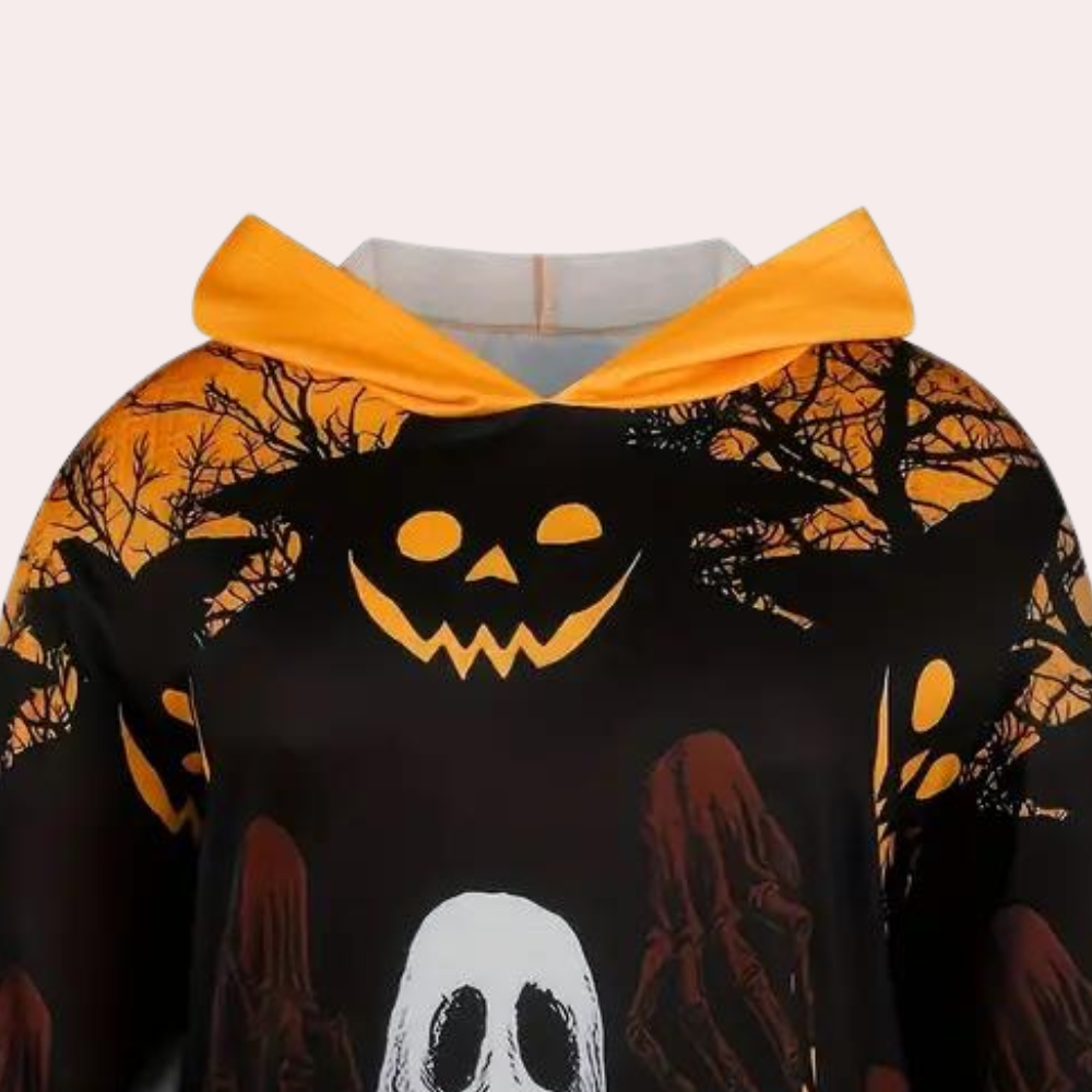 Robe à capuche confortable et chaude pour des nuits d'Halloween stylées