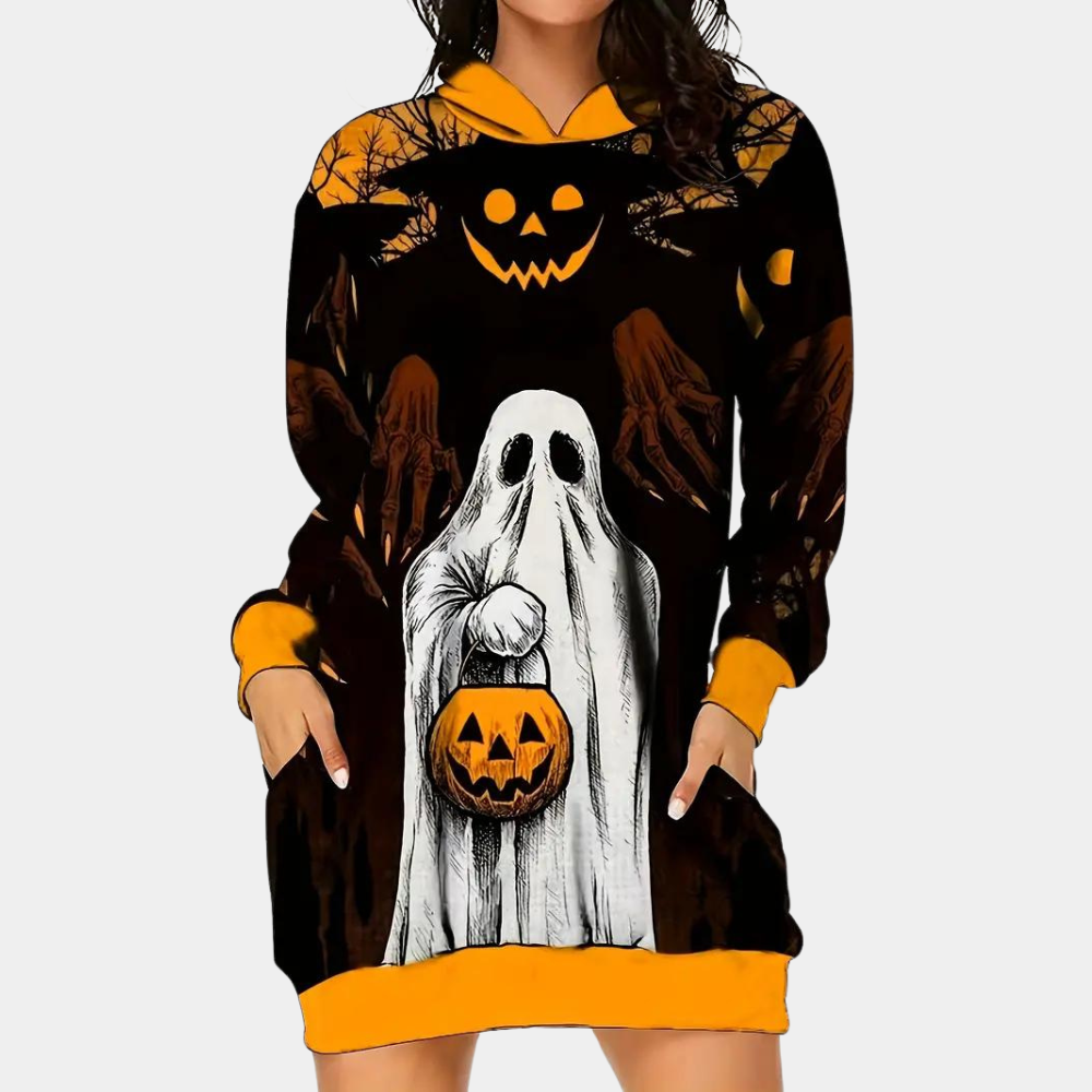 Robe à capuche confortable et chaude pour des nuits d'Halloween stylées