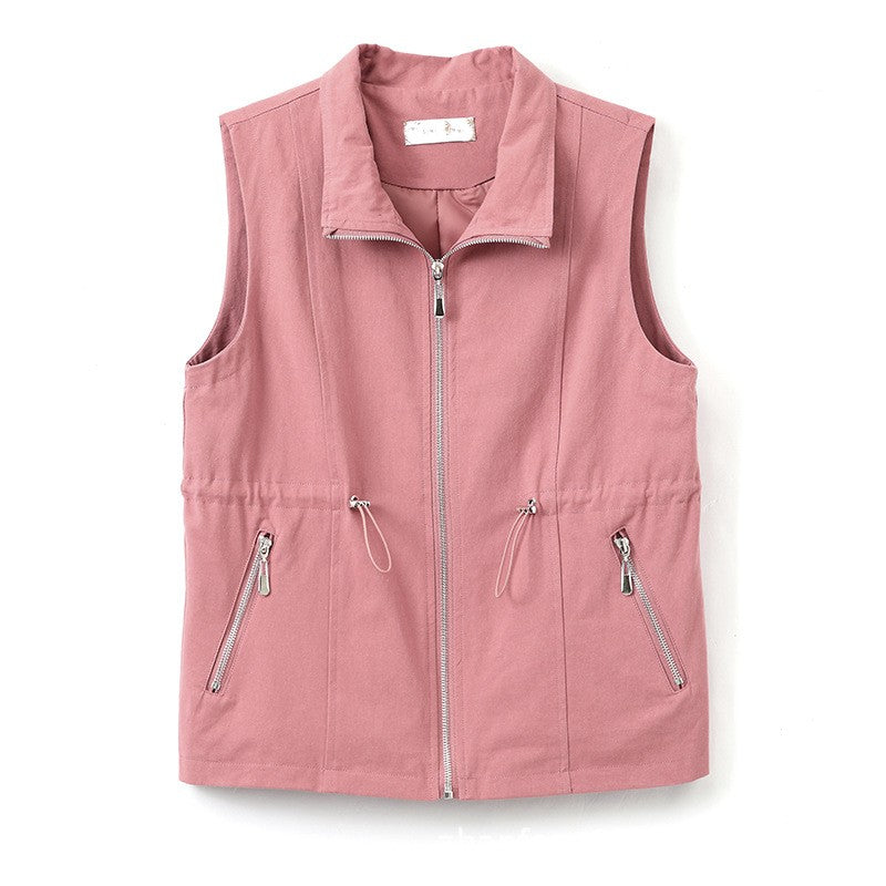 Elenya Casual Waist-Tied Vest