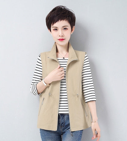 Elenya Casual Waist-Tied Vest