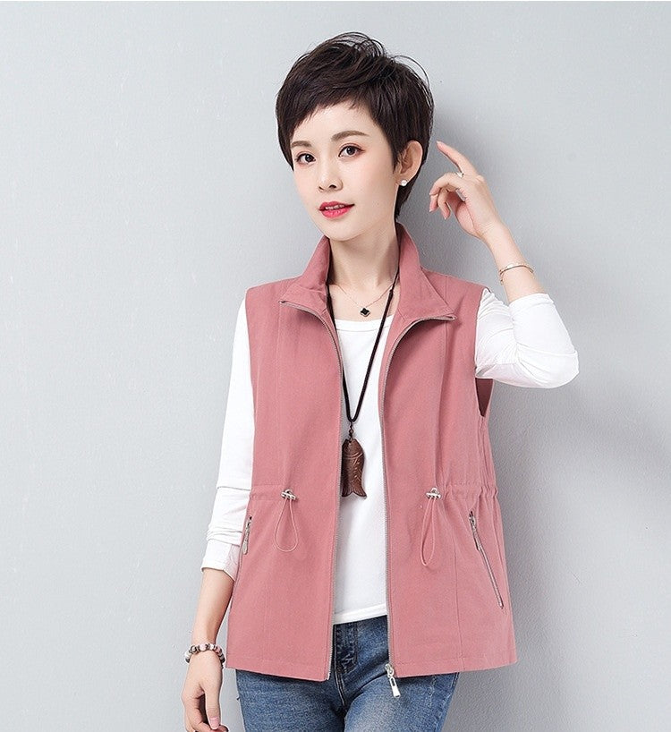 Elenya Casual Waist-Tied Vest
