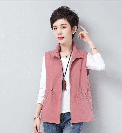 Elenya Casual Waist-Tied Vest