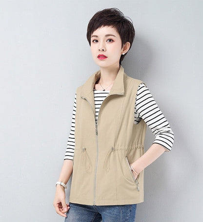 Elenya Casual Waist-Tied Vest