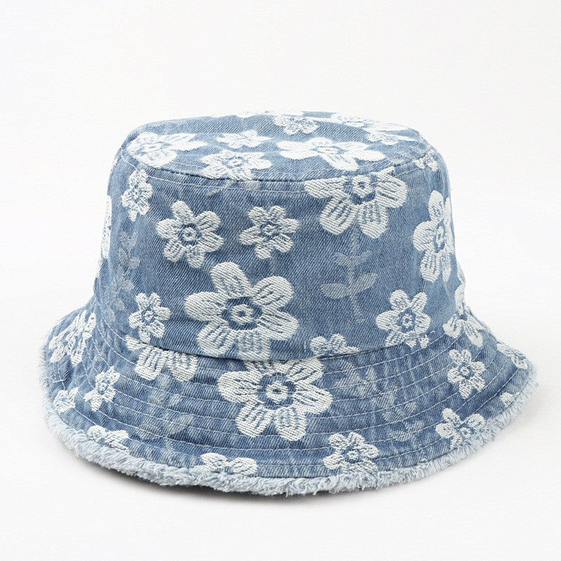 Elora Floral Denim Bucket Hat