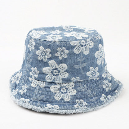Elora Floral Denim Bucket Hat
