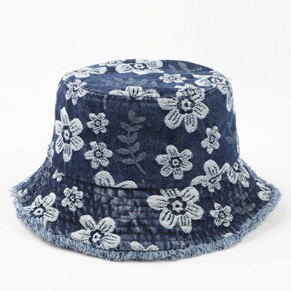Elora Floral Denim Bucket Hat