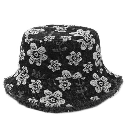 Elora Floral Denim Bucket Hat