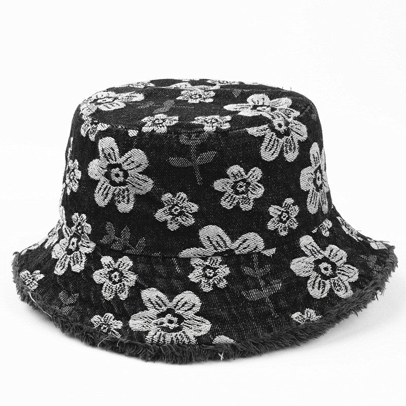 Elora Floral Denim Bucket Hat