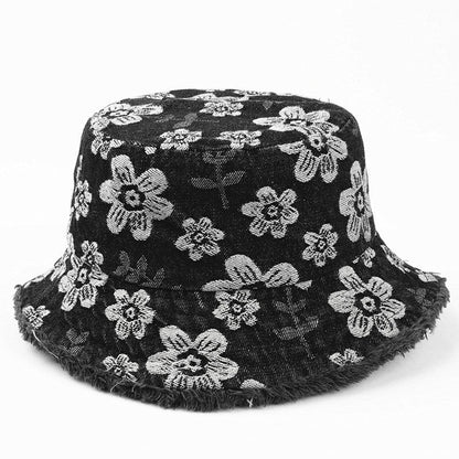 Elora Floral Denim Bucket Hat
