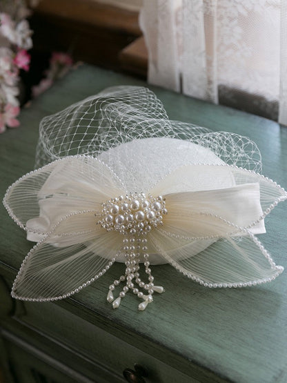 Evora Pearl Fascinator