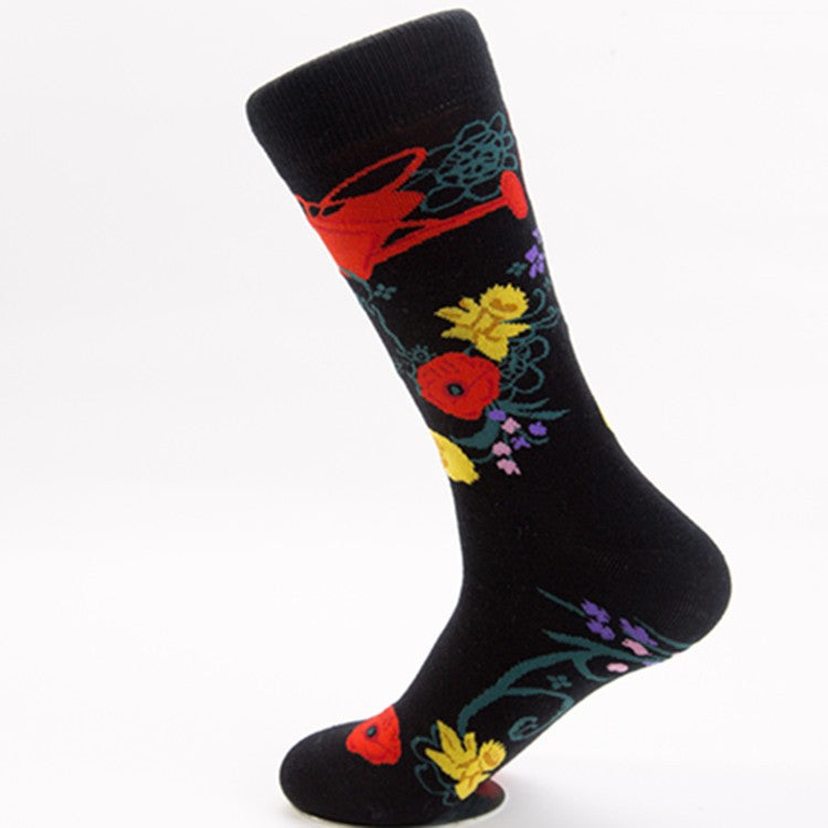 Floralis Cotton Crew Socks